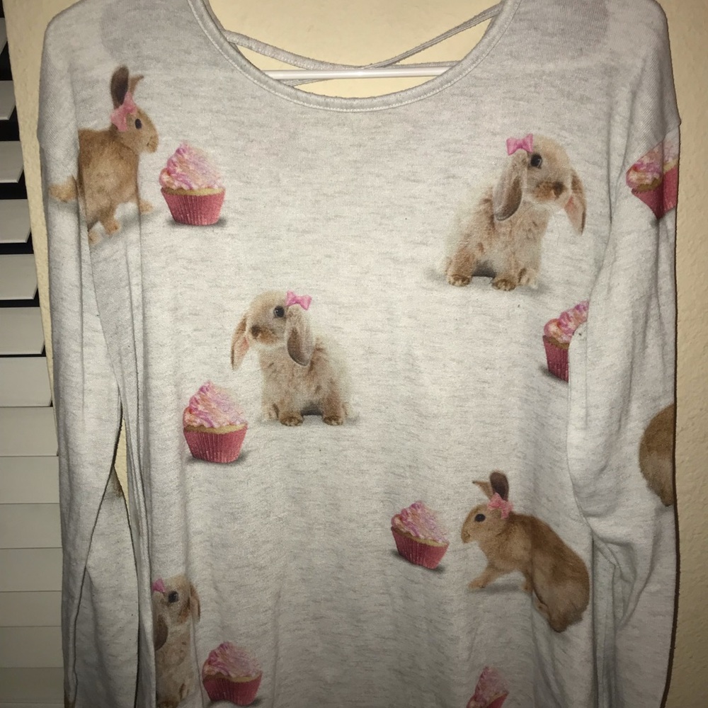 2/$25 JUSTICE BUNNY TOP❗️
